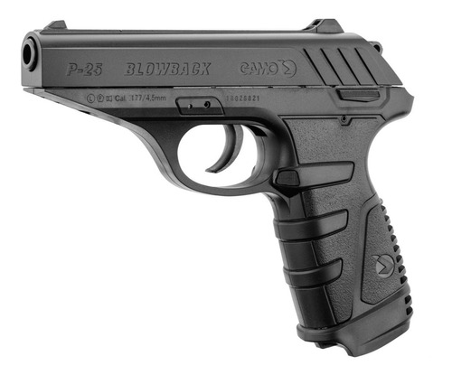 Pistola Gamo Co2 P-25 Blowback 16 Tiros Retroceso Real 