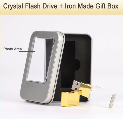 Laak 8 Gb Nuevo Cristal Transparente Rectángulo Unidad Flash