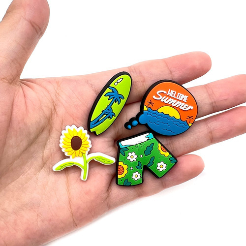 Juego De 20 Abalorios De Verano Para Zapatos De Playa, Decor