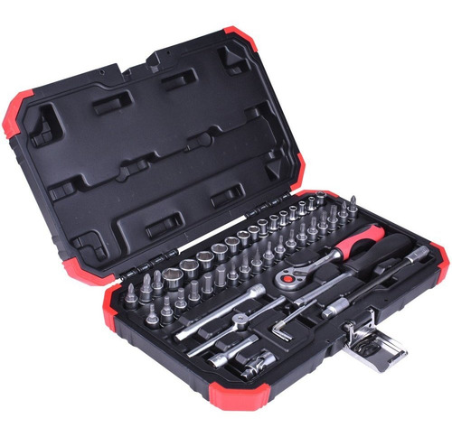 Imagem 1 de 6 de Jogo De Soquetes Sextavados 1/4 46 Peças - Gedore R49003046