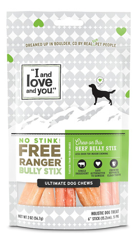 Free Ranger No Stink! Natural Grain Free Bully Stix - Low Od