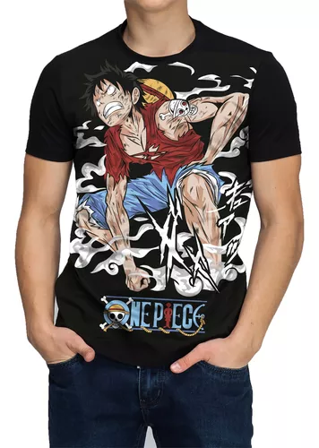 Camisa Camiseta Infantil One Piece Luffy Adulto Anime Desenho #2