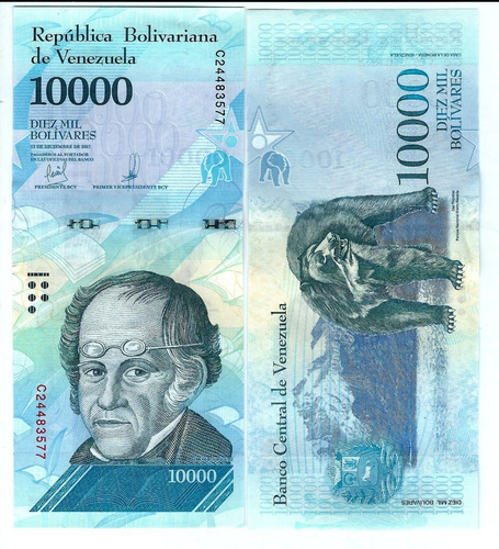 Venezuela - Billete 10.000 Bolívares  2017.