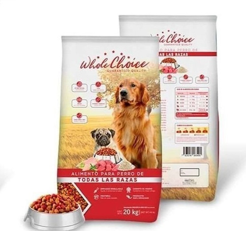 Alimento Para Perro Whole Choice 20kg Todas Las Razas Sin So