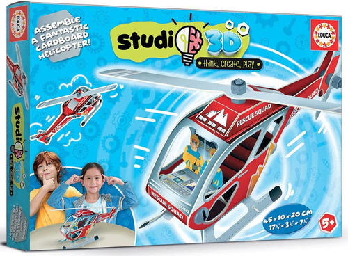 Juego Construcción 3d Helicóptero Para Niños- Educa