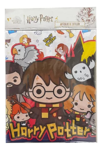 Mantel Plástico Para Cumpleaños Infantil Personajes Color Blanco Harry Potter