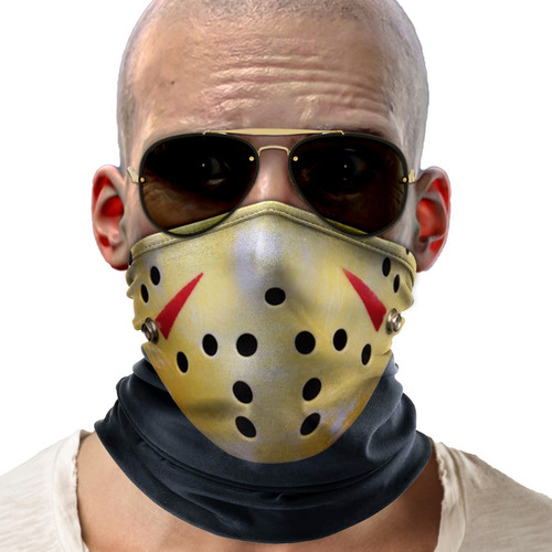 Bandana Balaclava Jason Sexta Feira 13 Ciclismo Metal 02