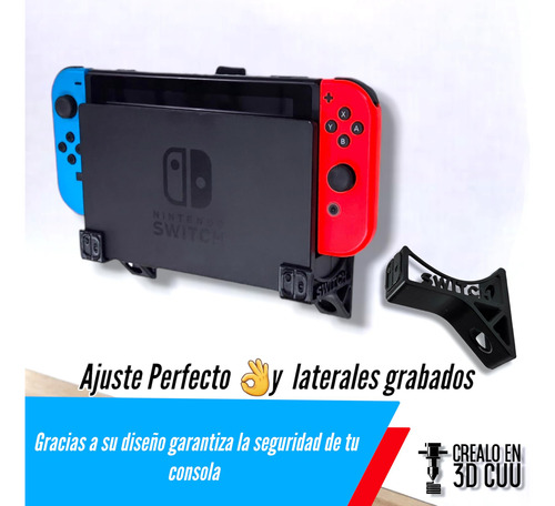 Soporte De Pared Para Nintendo Switch Oled 3d