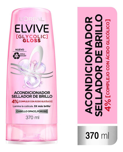 Acondicionador Elvive Glycolic Gloss 370 Ml