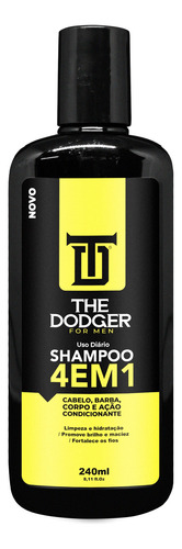 Shampoo Barba E Cabelo The Dodger 300ml Ativa O Crescimento