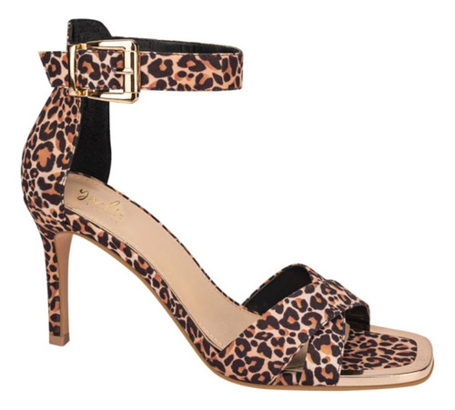Zapatilla Animal Print Yaeli 9551 Tacón 9cm