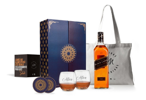 Experiencia Whisky Johnnie Walker Black Label 750c Box Regal