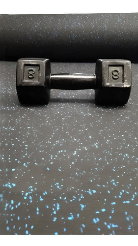 Imagen 4 de 10 de Hule Piso Gimnasio Chispas Azules 1m X 5m Y Espesor De 6mm