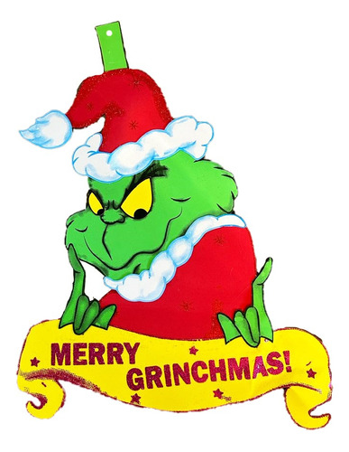 Figura De Foamy Merry Grinchmas Feliz Navidad 90cm 