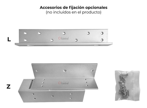 Cerradura Electromagnética Yli 800lbs/362kg Buzzer Led 12vcc