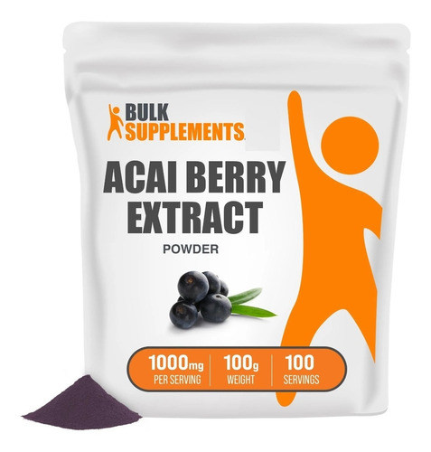 Bulk Supplements | Extracto Bayas Acai | 100g | 100 Servicio