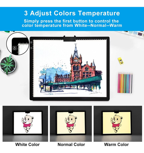 A3 Light Pad De Luz Recargable Para Pintar Con Diamantes