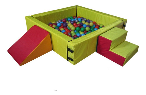 Alberca Cuadrada De Pelotas Para Bebe+100pelotas+cubo
