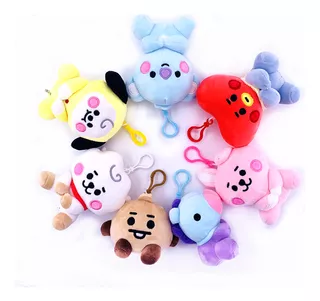 Bt21 Peluche 7 Tipos Llavero Bts 12cm Chimmy Tata Mang 1 Pza