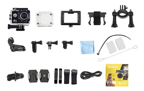 Imagen 7 de 7 de Camara Deportiva Sport Cam Sumergible Hd 12 Mpx + Accesorios
