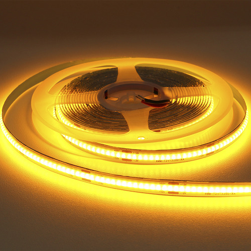 Kit 2 Fita De Led Cob 5m Super Micro 12v Ip20 Âmbar De Alto Caturani