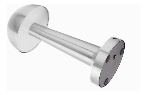 Lampara Velador Acero Hongo Luz Led Touch 3 Luces - 3 Tonos Plateado Plateado