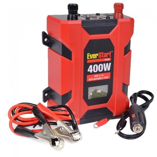 Everstart Plus 400w Inversor Energía Carro/celular 2 Usb 2ac