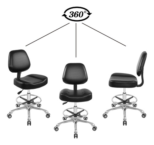 Nazalus Silla Elevadora Taburete Ajustable Con Respaldo Y