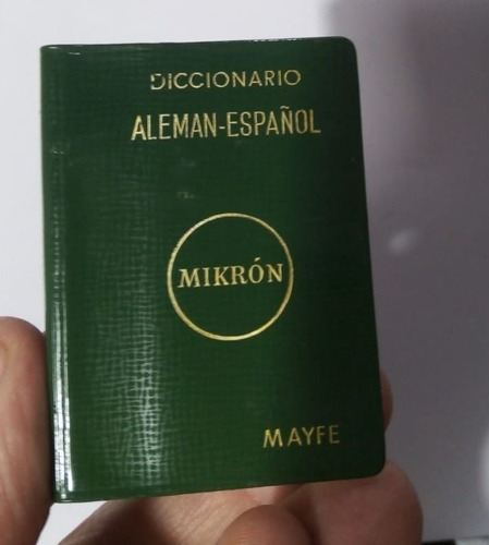 Diccionario Aleman Español Mayfe - Minilibro 6 X 4,5 Cm