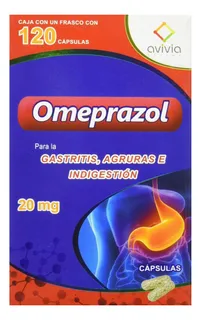 Omeoprazol Antiácidos Antiflatulentos Caja De 120 Capsulas