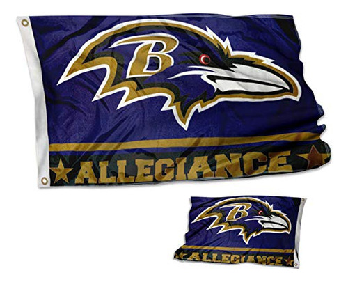 Baltimore Ravens Double Sided Allegiance Flag