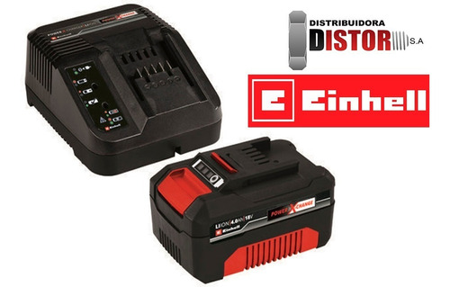 Einhell Cargador Rapido + Bateria Starter Kit 18v Litio 4 Ah