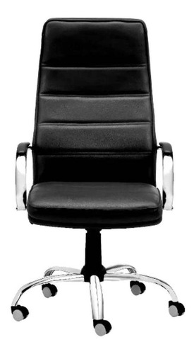 Silla De Escritorio Portantino Monet 901 Ergonómica  Negra Con Tapizado De Aymara