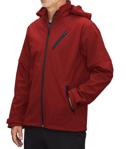 Campera Soft Shell Neoprene Impermeable Interior Micro Polar