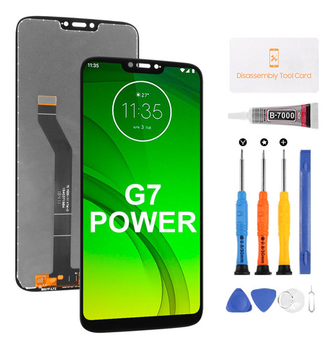 Para Moto G7 Power Xt1955 Lcd Touch Screen Digitalizador