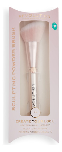 Makeup Revolution Create Angled Foundation Brush - Brocha De