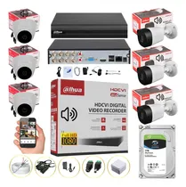 Comprar Cámaras De Seguridad Kit 1080p Dahua Dvr 8ch+6 Cámaras Audio