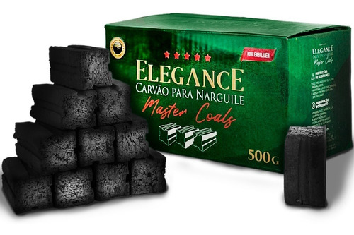 Carvão De Coco Yahya Master Coals Elegance Narguile 500g 