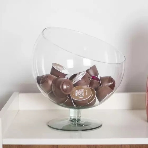Taça Baleiro Bomboniere Premium Centro De Mesa Cor Vidro