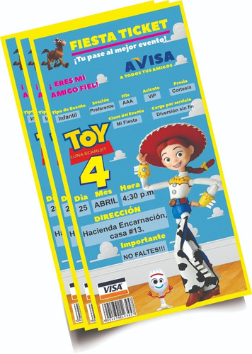 Invitación Toy Story -imprimible-