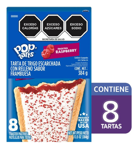 2 Pzs Kelloggs Tarta De Cereal Rellena Frambuesa Pop Tarts 3