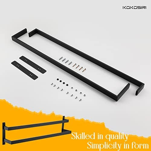 Kokosiri Toalleros Negros Toalleros De Baño 32 Pulgadas Baño