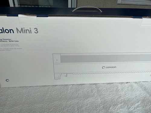Minerador De Bitcoin Canaan Mini 3 - 37,5th/s, 800w C/ Fonte