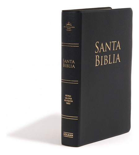 Biblia Reina Valera 1960 Letra Grande Pjr Holman Vinil Negra