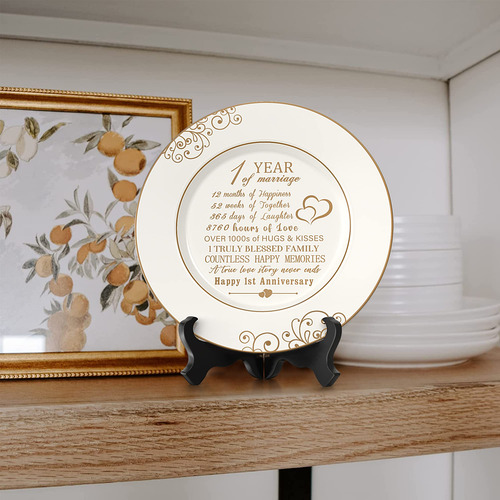 Plato De Aniversario Oro