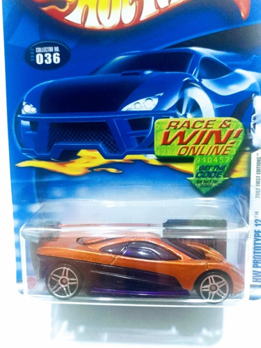 Carritos Hot Wheels Hw Prototype Edición 2002 Escala 1:64