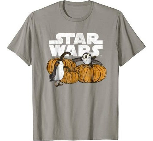 Porg Pumpkin Patch Gráfico Camiseta De Halloween.