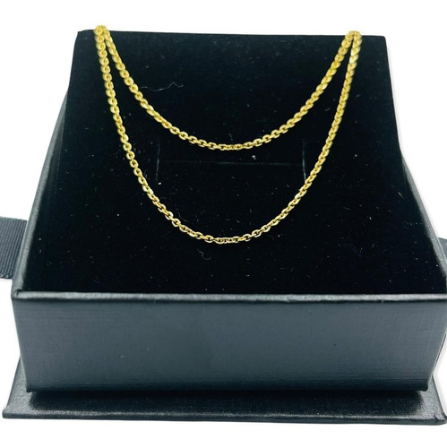 Cadena Para Hombre Oro 14k Kilates Puro 100% 60 Cm / 1.5 Mm