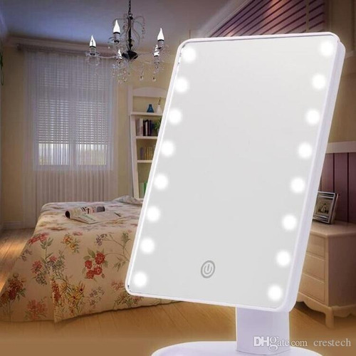 Espejos Tablet Con Luces Led - Con Base - Encendido Táctil