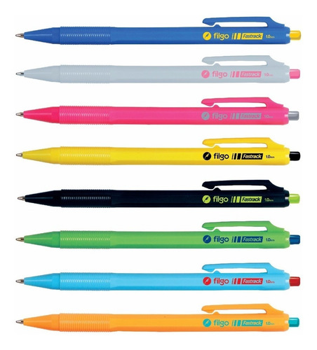 Imagen 2 de 2 de Boligrafo Lapicera Filgo Fastrack Tinta Negra 1mm Tubo X36u